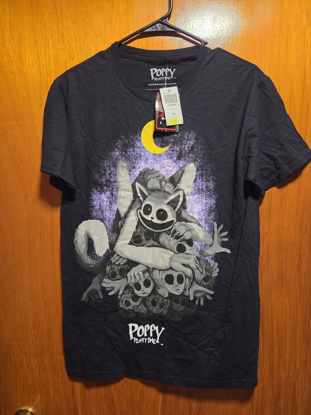 Mens Graphic Tee - Black with Moon Accent